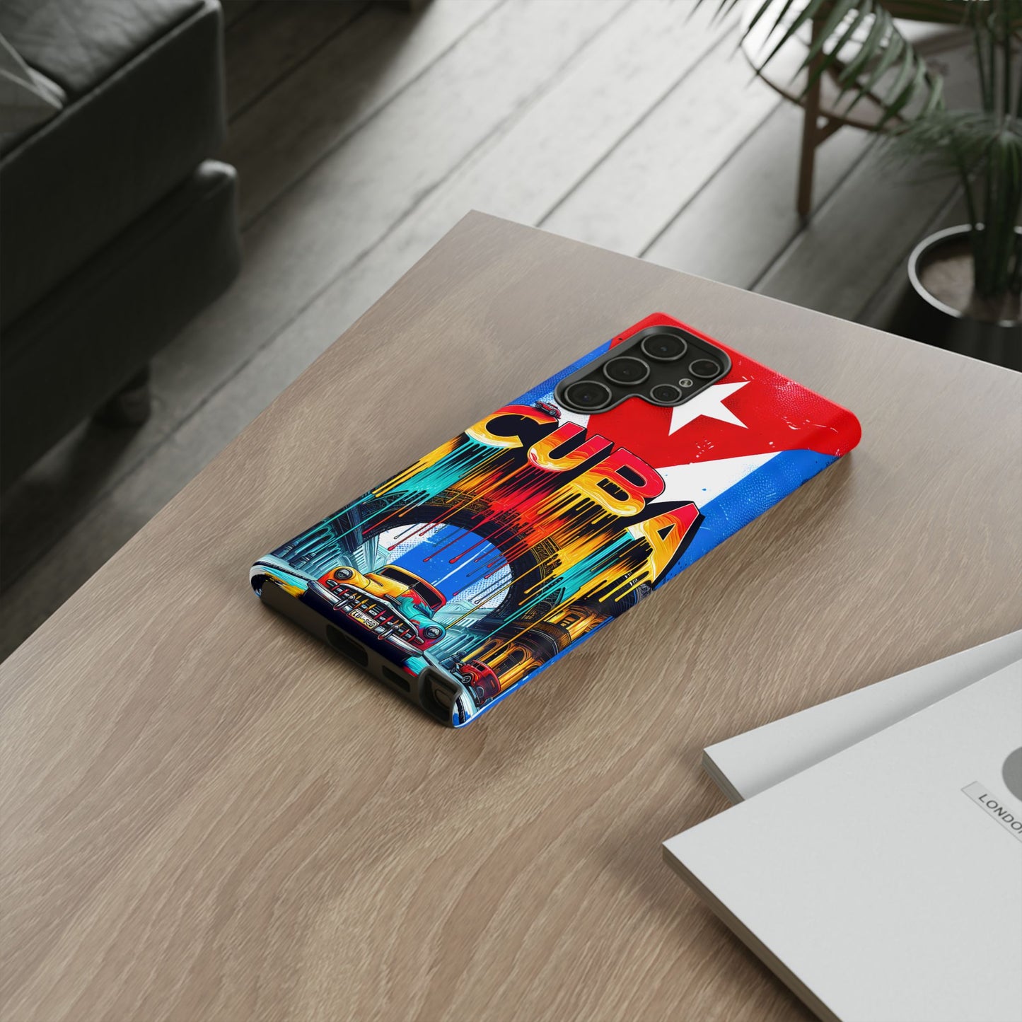 FUNDAS PARA TELEFONOS SAMSUNG, IPHONE, CON BANDERA DE CUBA COLORES BRILLANTES