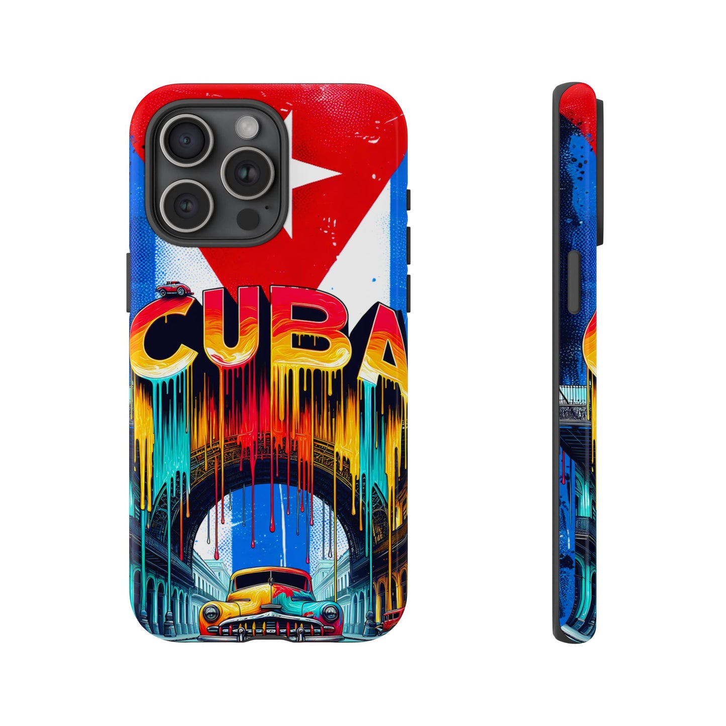 FUNDAS PARA TELEFONOS SAMSUNG, IPHONE, CON BANDERA DE CUBA COLORES BRILLANTES