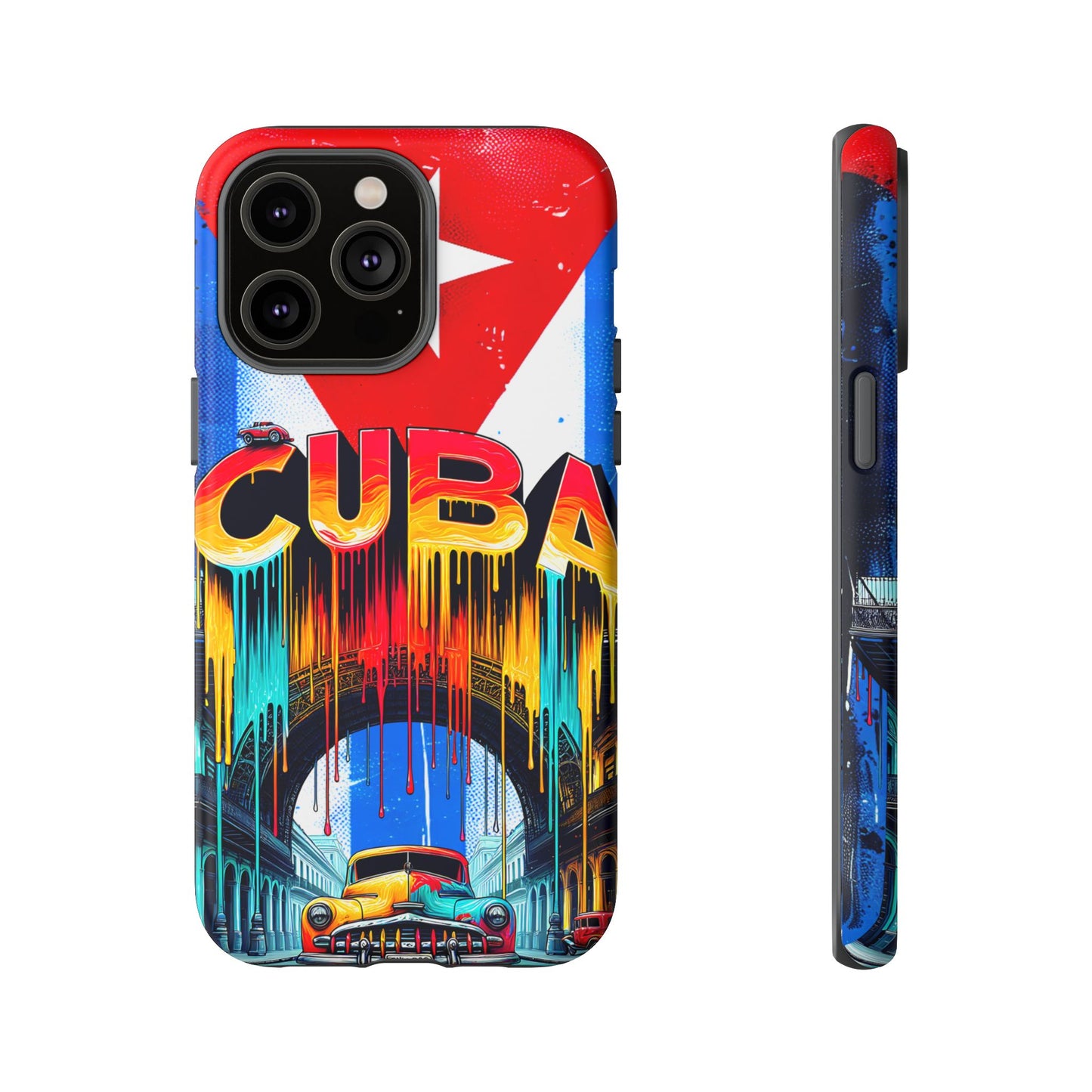 FUNDAS PARA TELEFONOS SAMSUNG, IPHONE, CON BANDERA DE CUBA COLORES BRILLANTES