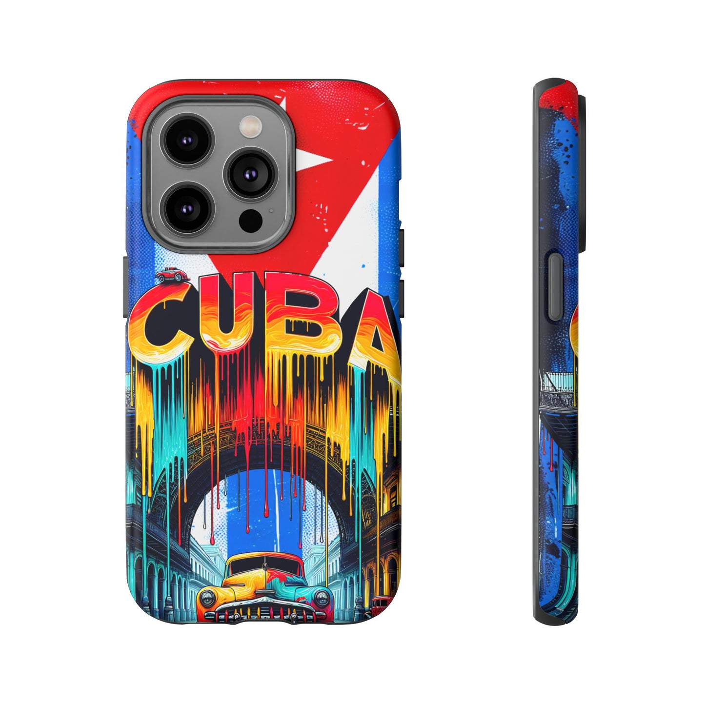 FUNDAS PARA TELEFONOS SAMSUNG, IPHONE, CON BANDERA DE CUBA COLORES BRILLANTES