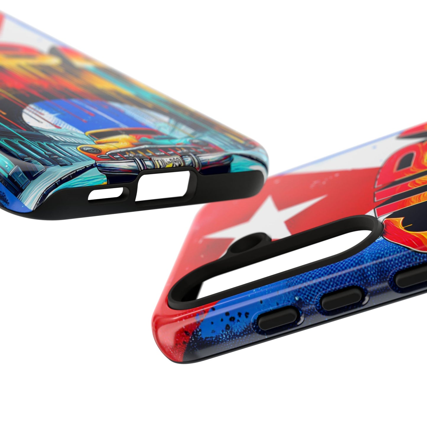 FUNDAS PARA TELEFONOS SAMSUNG, IPHONE, CON BANDERA DE CUBA COLORES BRILLANTES