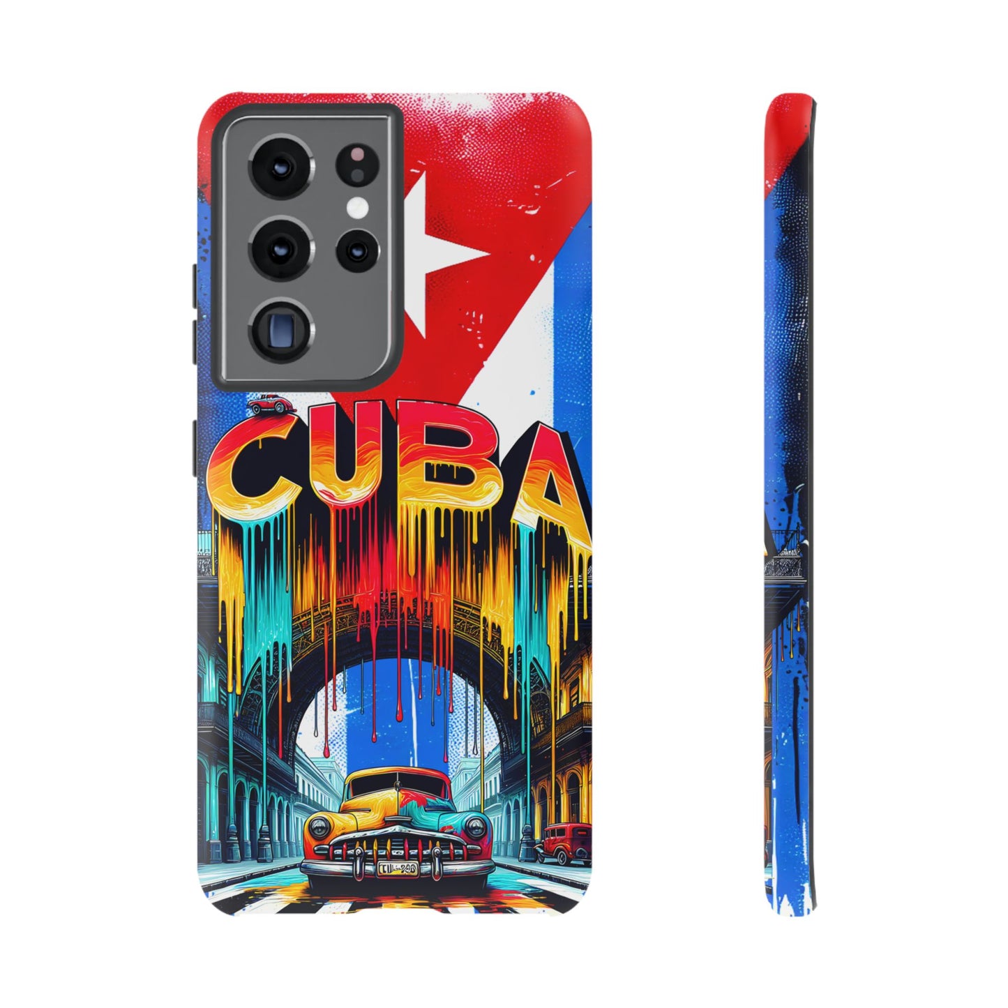 FUNDAS PARA TELEFONOS SAMSUNG, IPHONE, CON BANDERA DE CUBA COLORES BRILLANTES