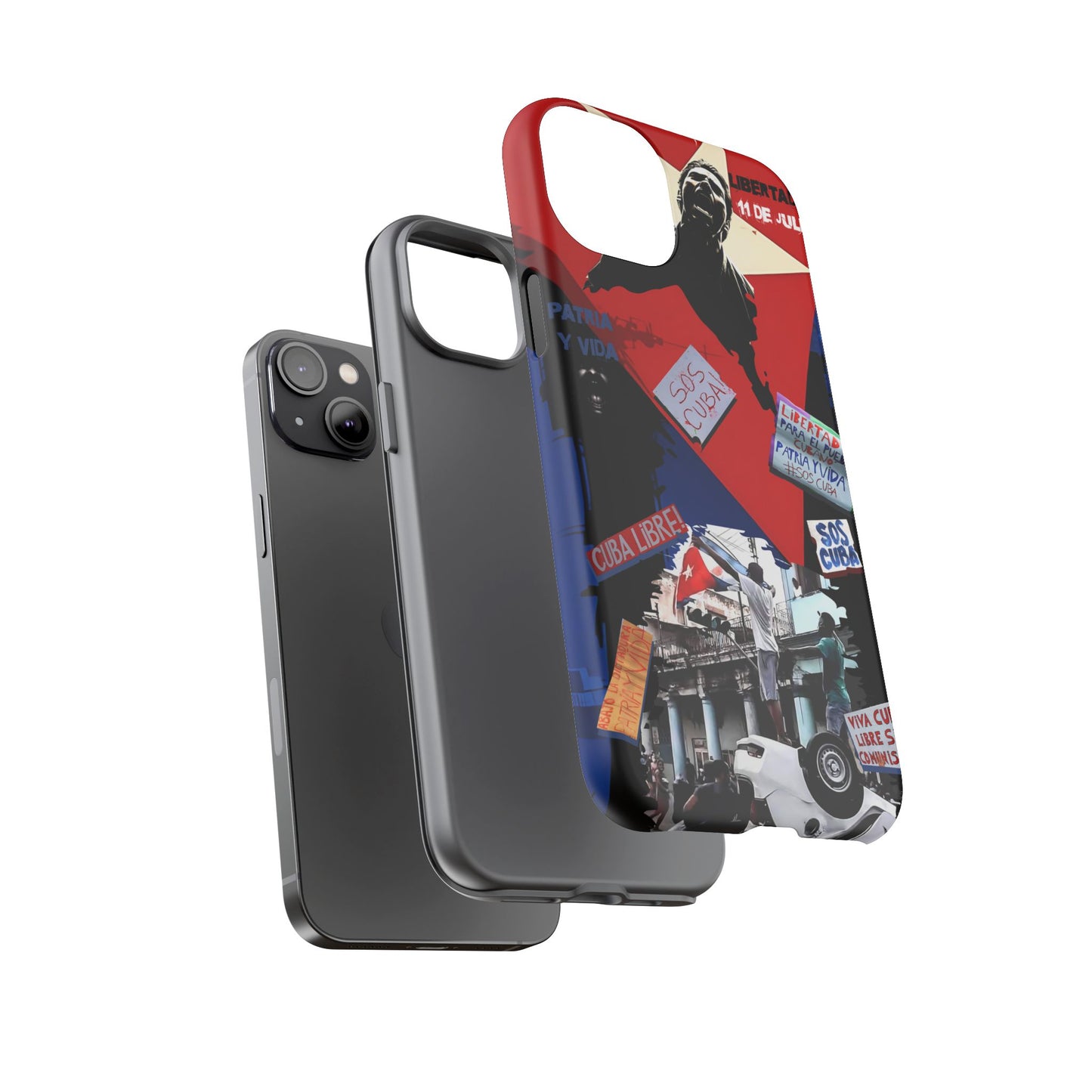 FUNDAS PARA TELEFONOS, IPHONE, SAMSUNG, CUBA, PATRIA Y VIDA, 11 DE JULIO