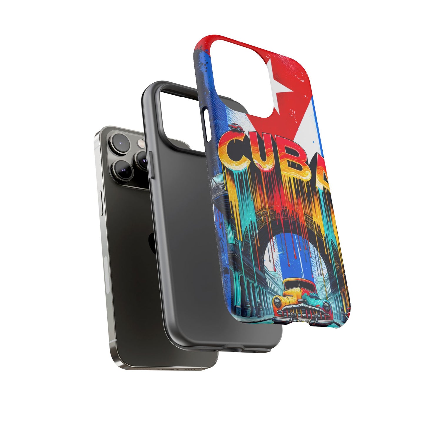 FUNDAS PARA TELEFONOS SAMSUNG, IPHONE, CON BANDERA DE CUBA COLORES BRILLANTES