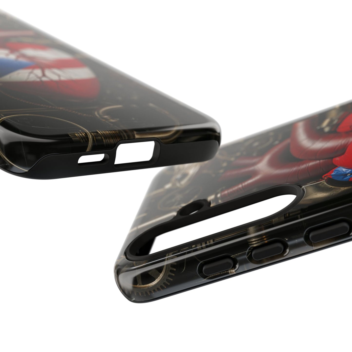 Artistic Phone Case CORAZON DE PUERTO RICO, Tough Cases for Music Lovers, Unique Accessories for Gifts, Heart and Puerto Rican Pride, Stylish Phone Covers