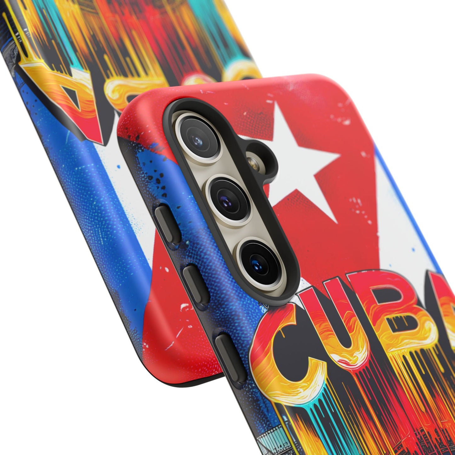 FUNDAS PARA TELEFONOS SAMSUNG, IPHONE, CON BANDERA DE CUBA COLORES BRILLANTES