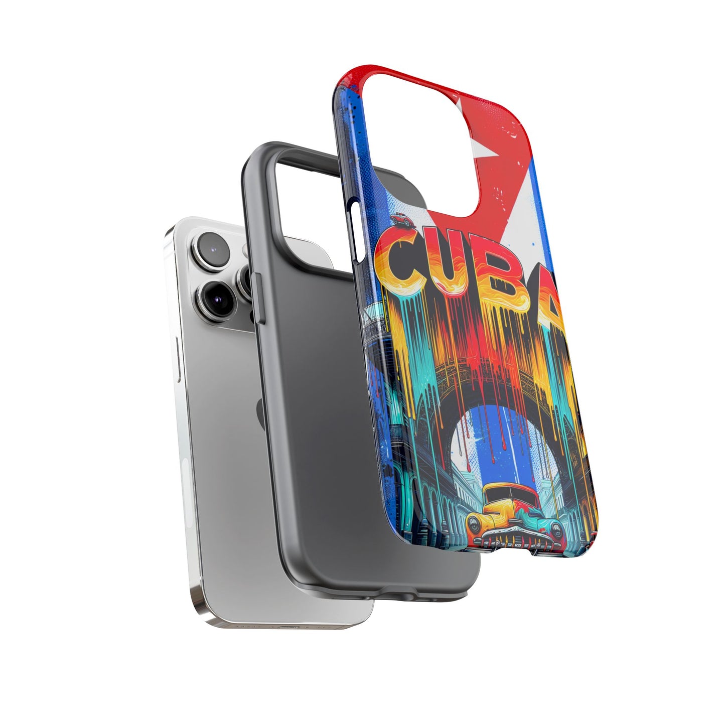FUNDAS PARA TELEFONOS SAMSUNG, IPHONE, CON BANDERA DE CUBA COLORES BRILLANTES