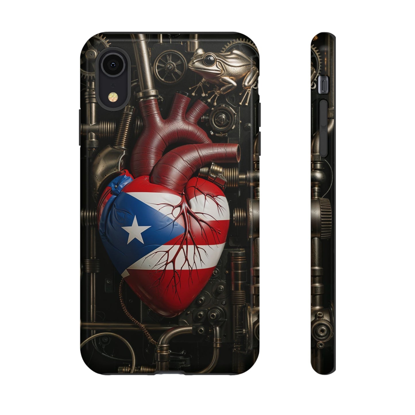 Artistic Phone Case CORAZON DE PUERTO RICO, Tough Cases for Music Lovers, Unique Accessories for Gifts, Heart and Puerto Rican Pride, Stylish Phone Covers