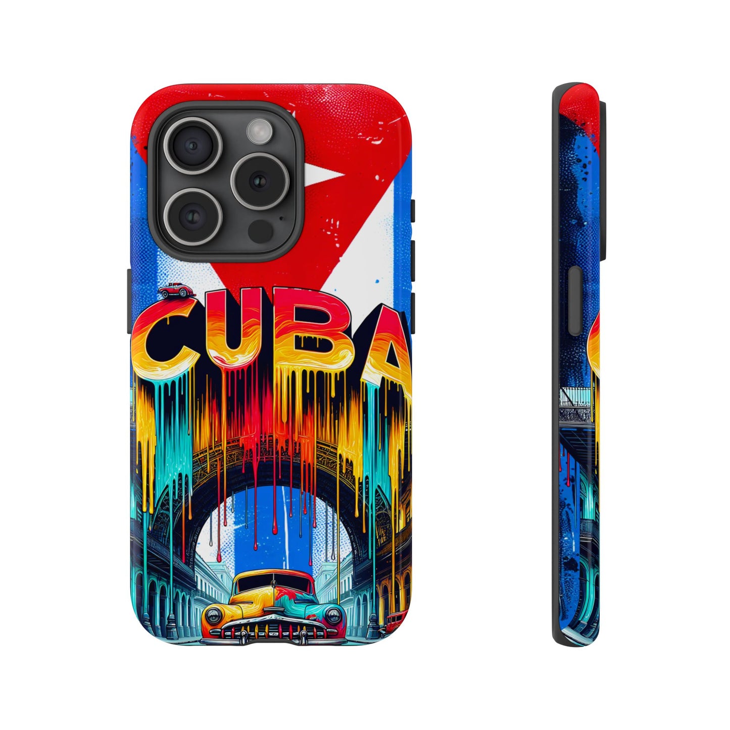 FUNDAS PARA TELEFONOS SAMSUNG, IPHONE, CON BANDERA DE CUBA COLORES BRILLANTES