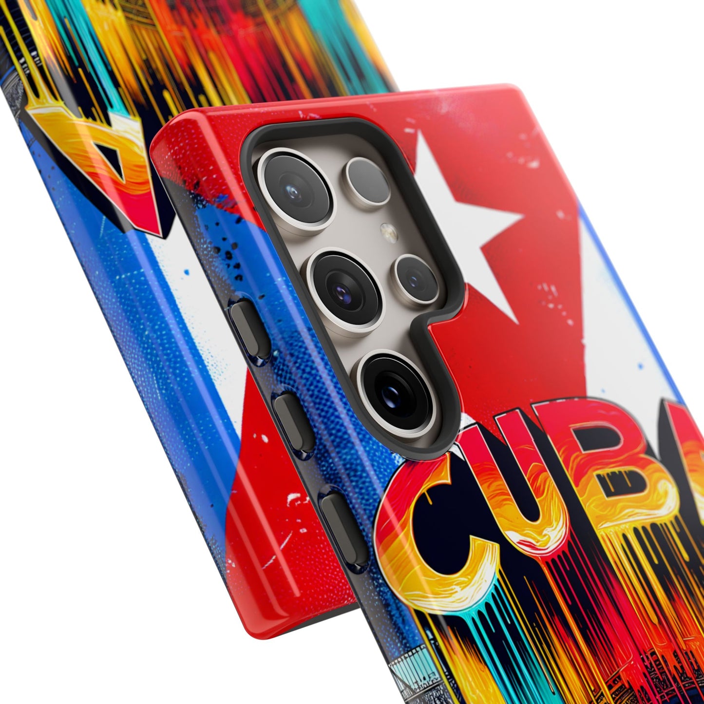 FUNDAS PARA TELEFONOS SAMSUNG, IPHONE, CON BANDERA DE CUBA COLORES BRILLANTES