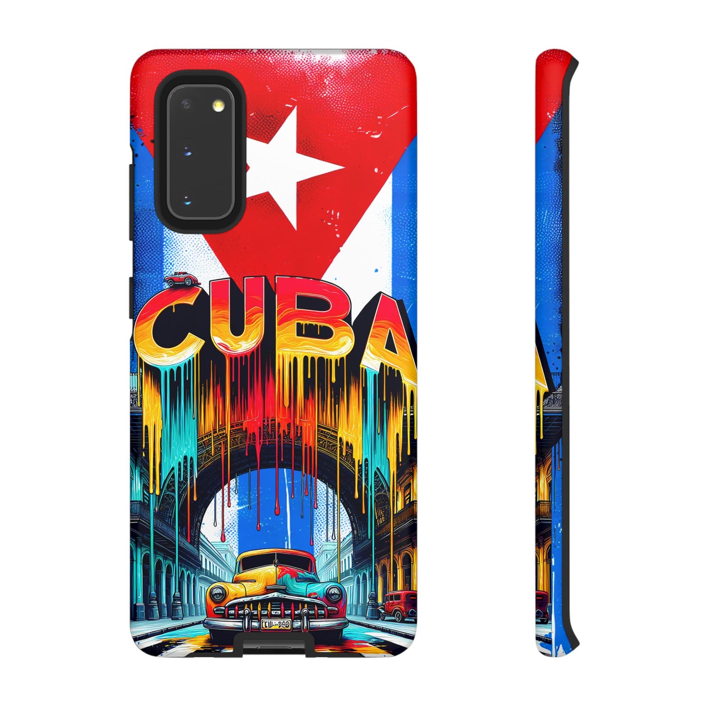 FUNDAS PARA TELEFONOS SAMSUNG, IPHONE, CON BANDERA DE CUBA COLORES BRILLANTES