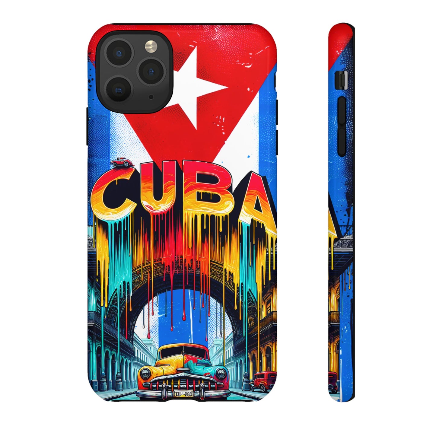 FUNDAS PARA TELEFONOS SAMSUNG, IPHONE, CON BANDERA DE CUBA COLORES BRILLANTES