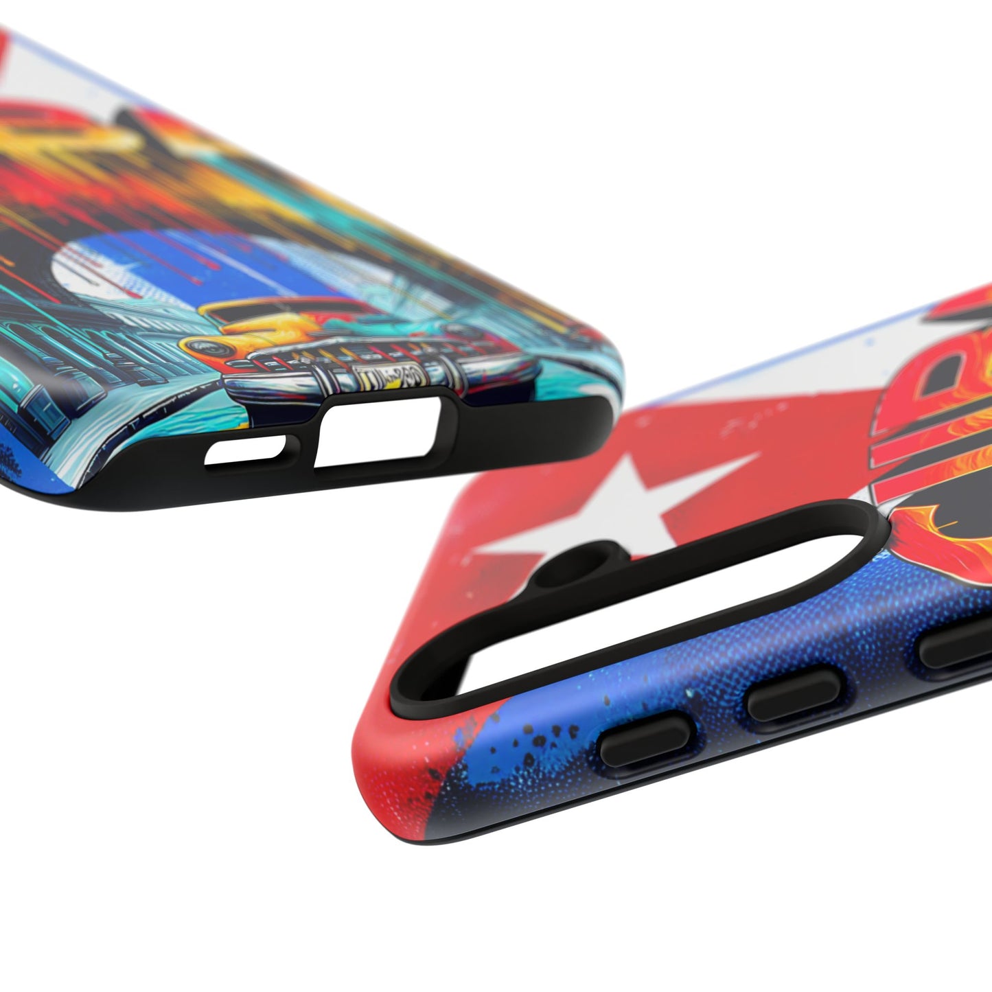 FUNDAS PARA TELEFONOS SAMSUNG, IPHONE, CON BANDERA DE CUBA COLORES BRILLANTES