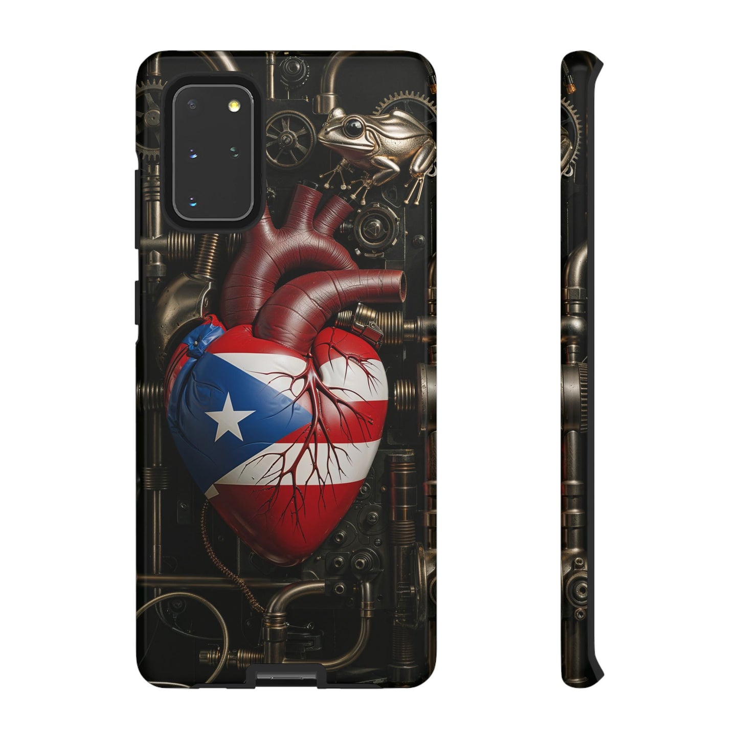 Artistic Phone Case CORAZON DE PUERTO RICO, Tough Cases for Music Lovers, Unique Accessories for Gifts, Heart and Puerto Rican Pride, Stylish Phone Covers
