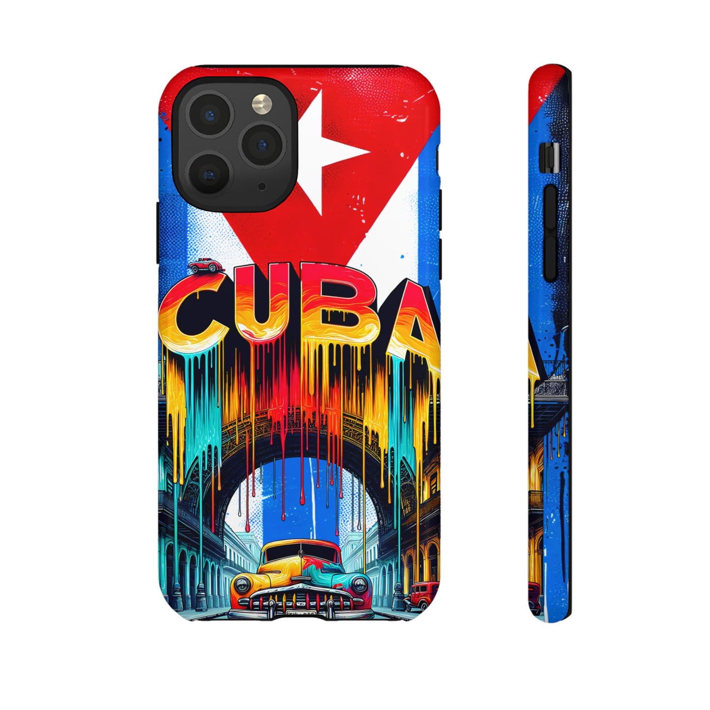 FUNDAS PARA TELEFONOS SAMSUNG, IPHONE, CON BANDERA DE CUBA COLORES BRILLANTES