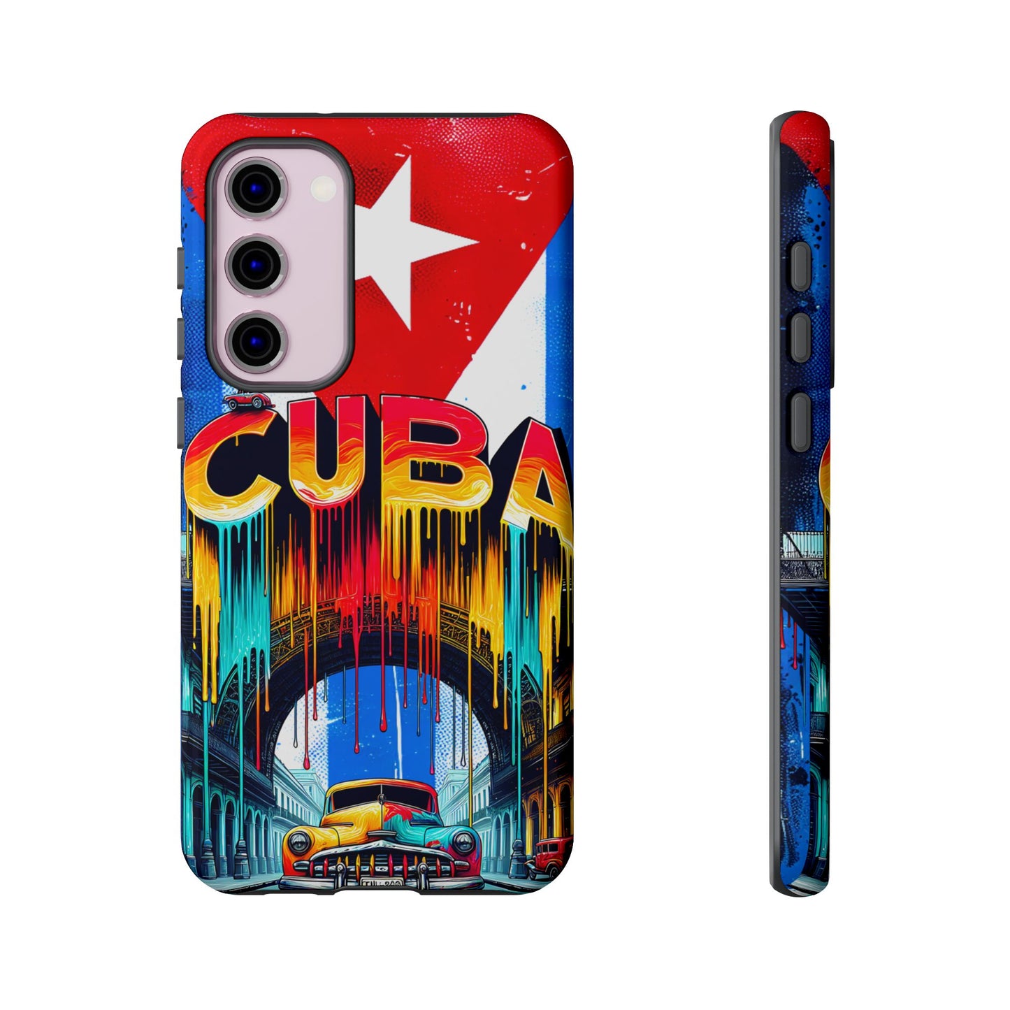 FUNDAS PARA TELEFONOS SAMSUNG, IPHONE, CON BANDERA DE CUBA COLORES BRILLANTES