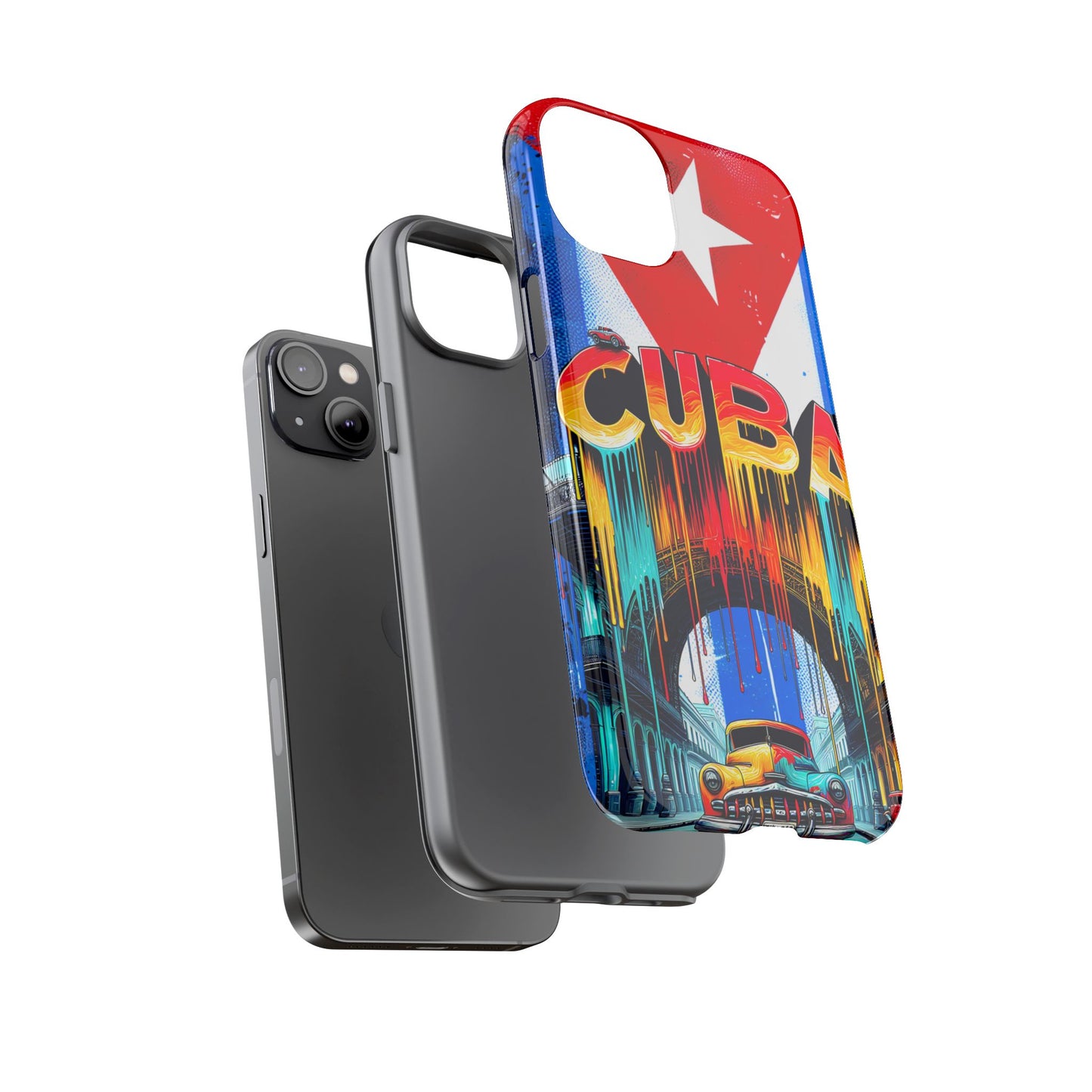FUNDAS PARA TELEFONOS SAMSUNG, IPHONE, CON BANDERA DE CUBA COLORES BRILLANTES