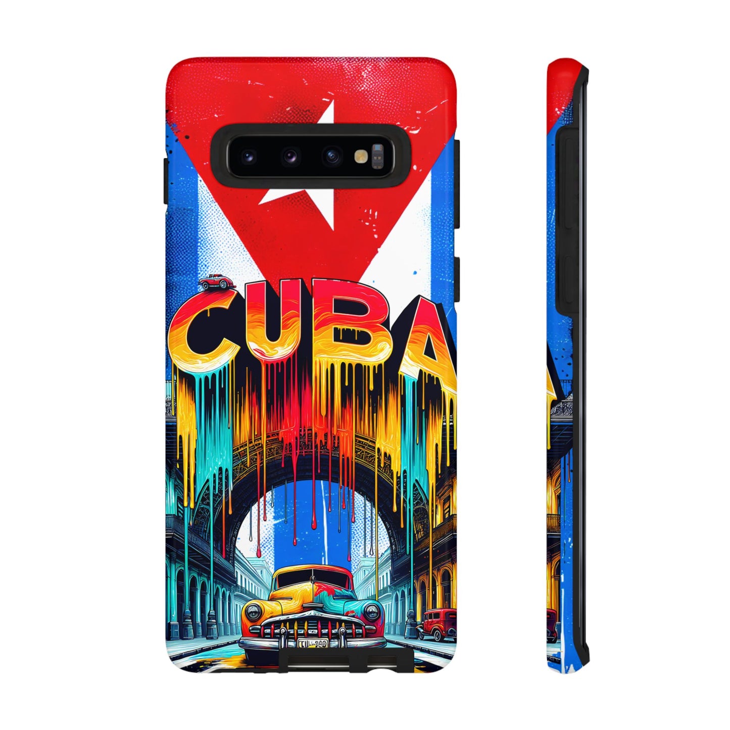 FUNDAS PARA TELEFONOS SAMSUNG, IPHONE, CON BANDERA DE CUBA COLORES BRILLANTES