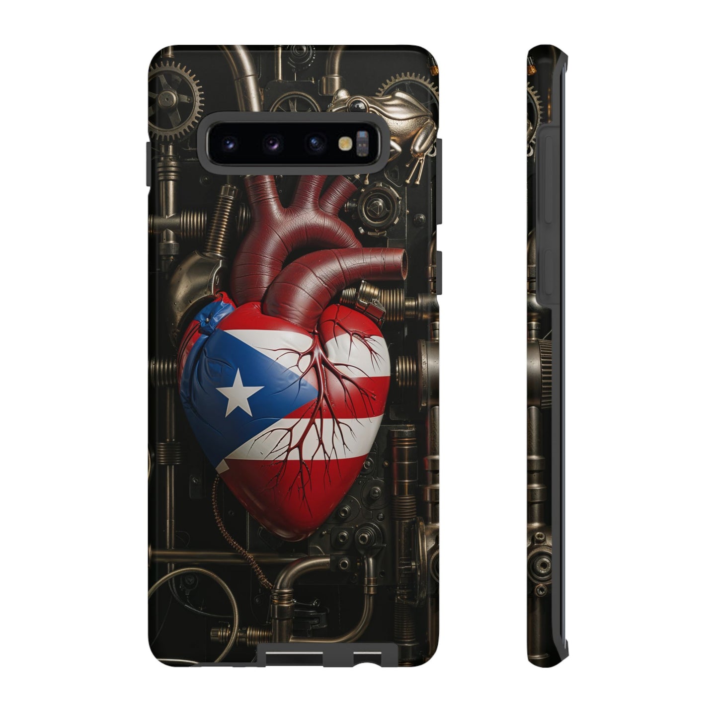 Artistic Phone Case CORAZON DE PUERTO RICO, Tough Cases for Music Lovers, Unique Accessories for Gifts, Heart and Puerto Rican Pride, Stylish Phone Covers