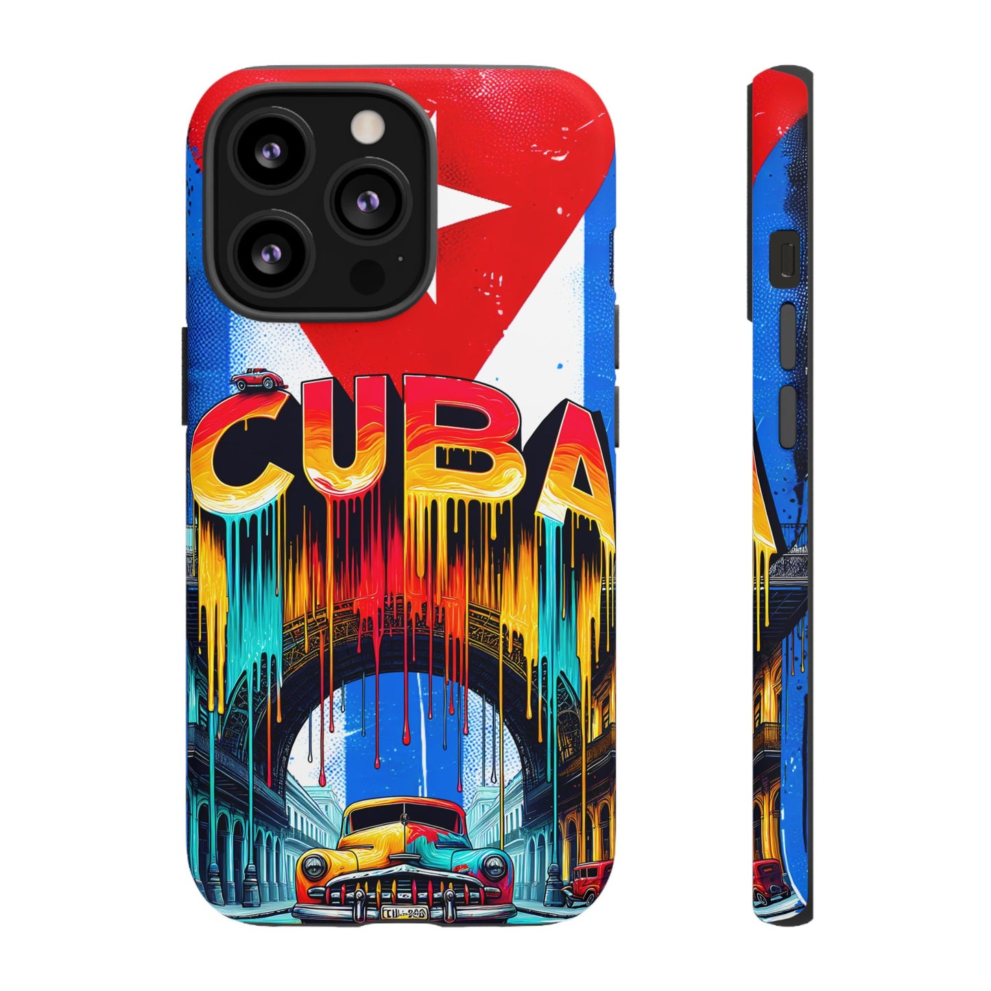 FUNDAS PARA TELEFONOS SAMSUNG, IPHONE, CON BANDERA DE CUBA COLORES BRILLANTES