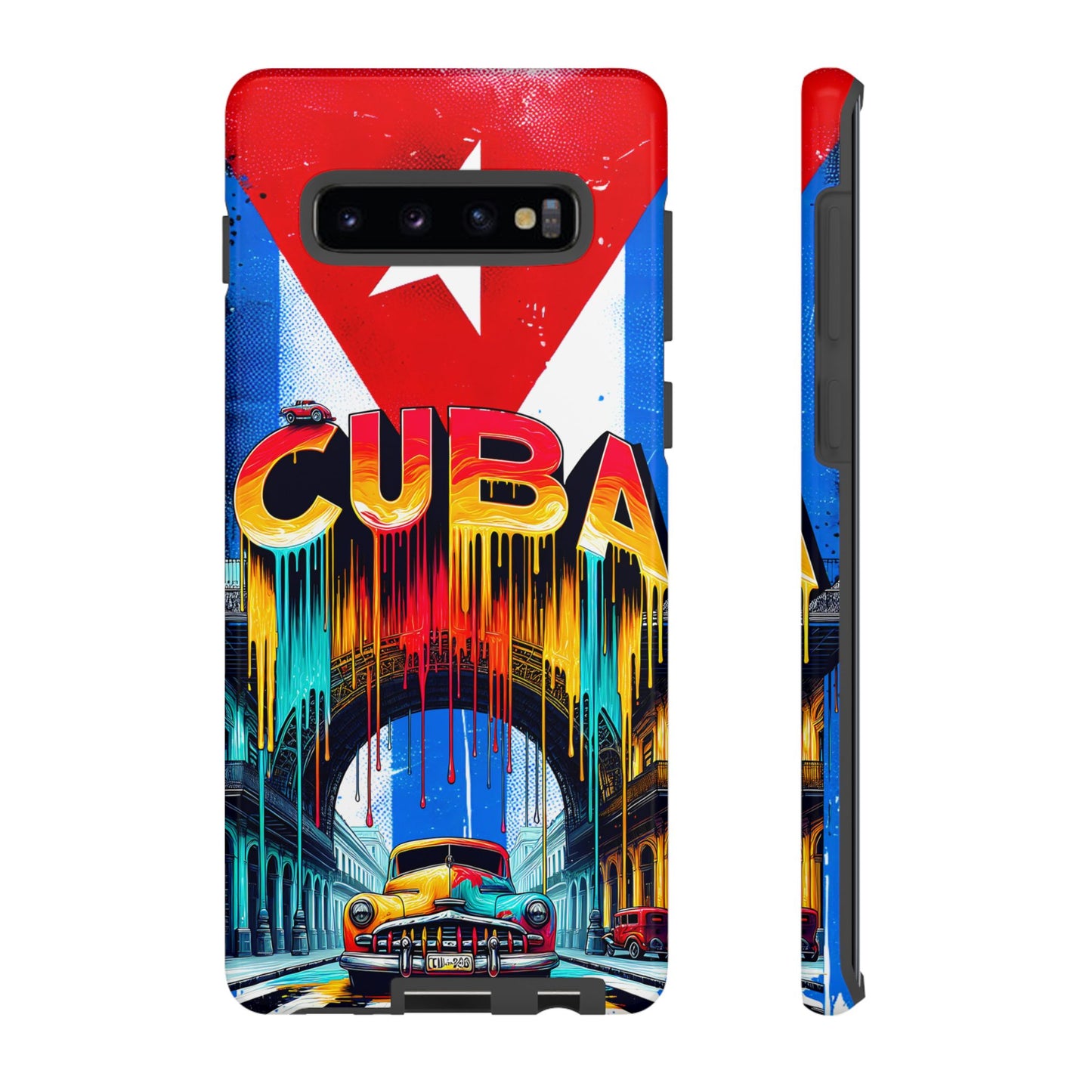 FUNDAS PARA TELEFONOS SAMSUNG, IPHONE, CON BANDERA DE CUBA COLORES BRILLANTES