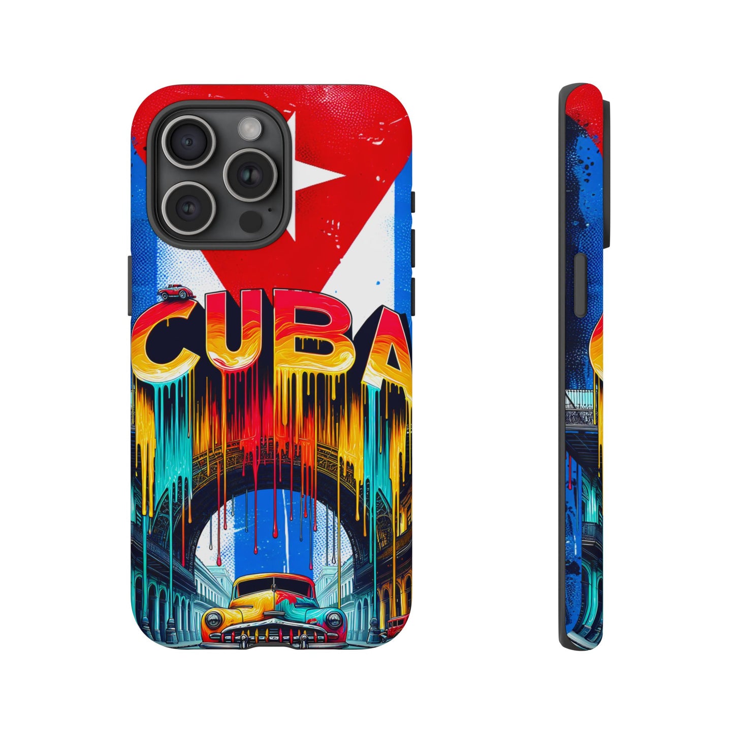 FUNDAS PARA TELEFONOS SAMSUNG, IPHONE, CON BANDERA DE CUBA COLORES BRILLANTES