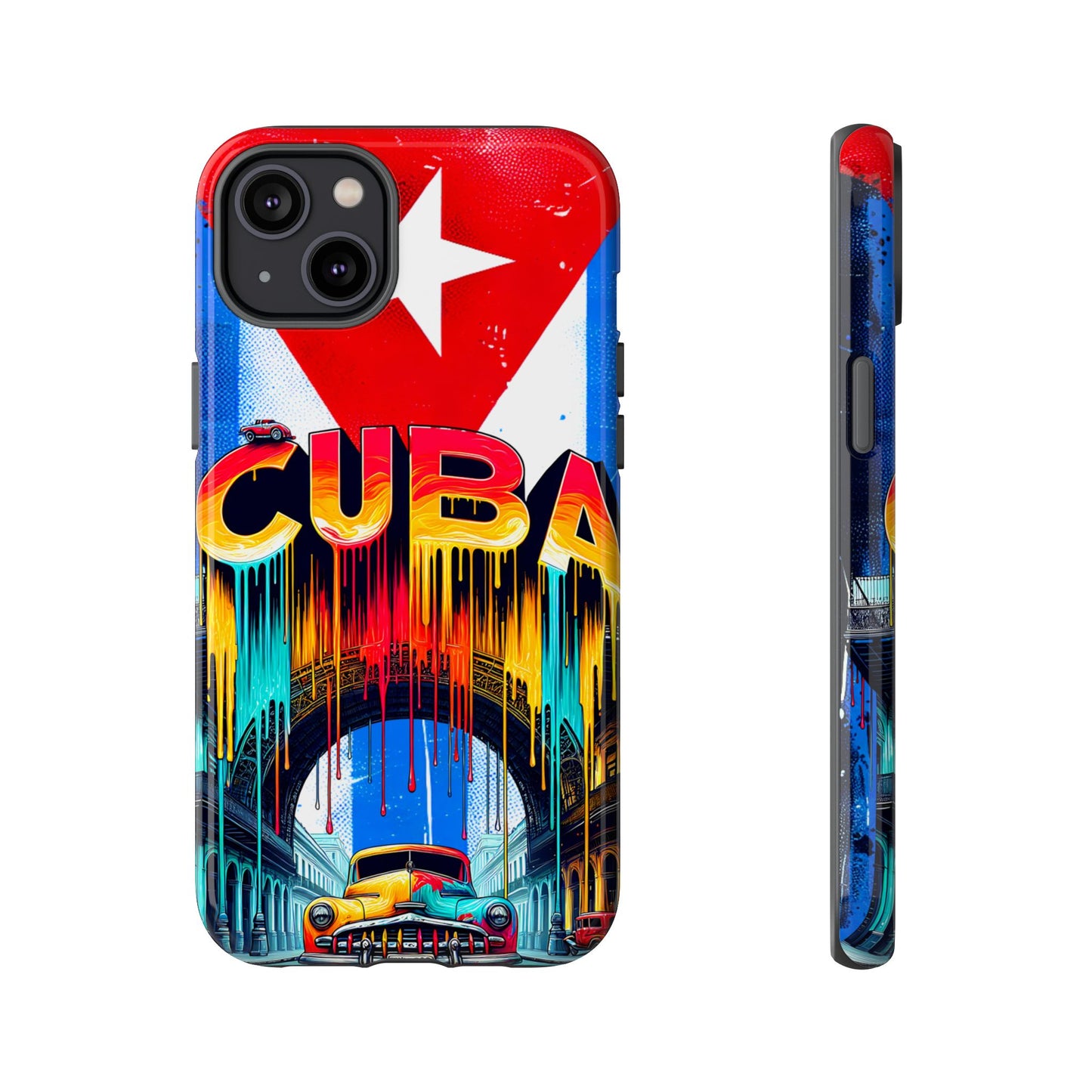FUNDAS PARA TELEFONOS SAMSUNG, IPHONE, CON BANDERA DE CUBA COLORES BRILLANTES