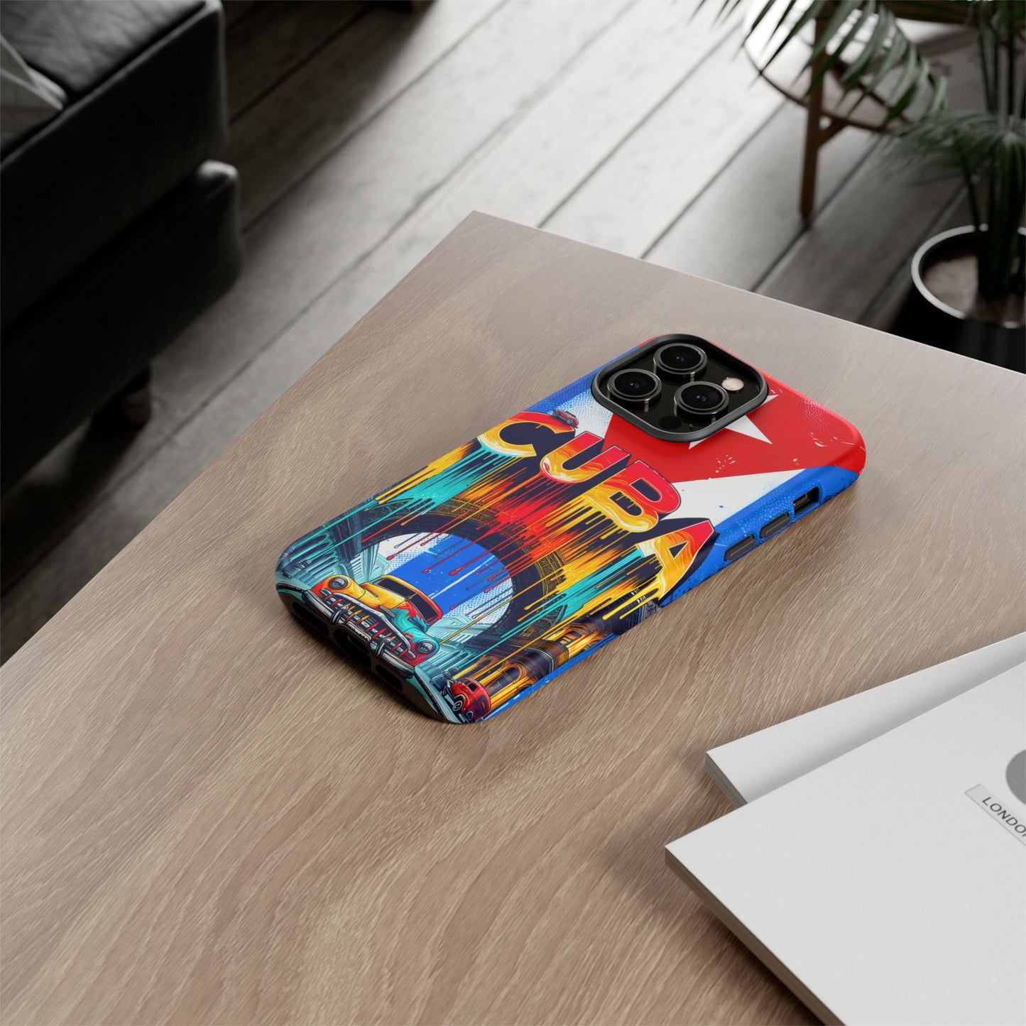 FUNDAS PARA TELEFONOS SAMSUNG, IPHONE, CON BANDERA DE CUBA COLORES BRILLANTES