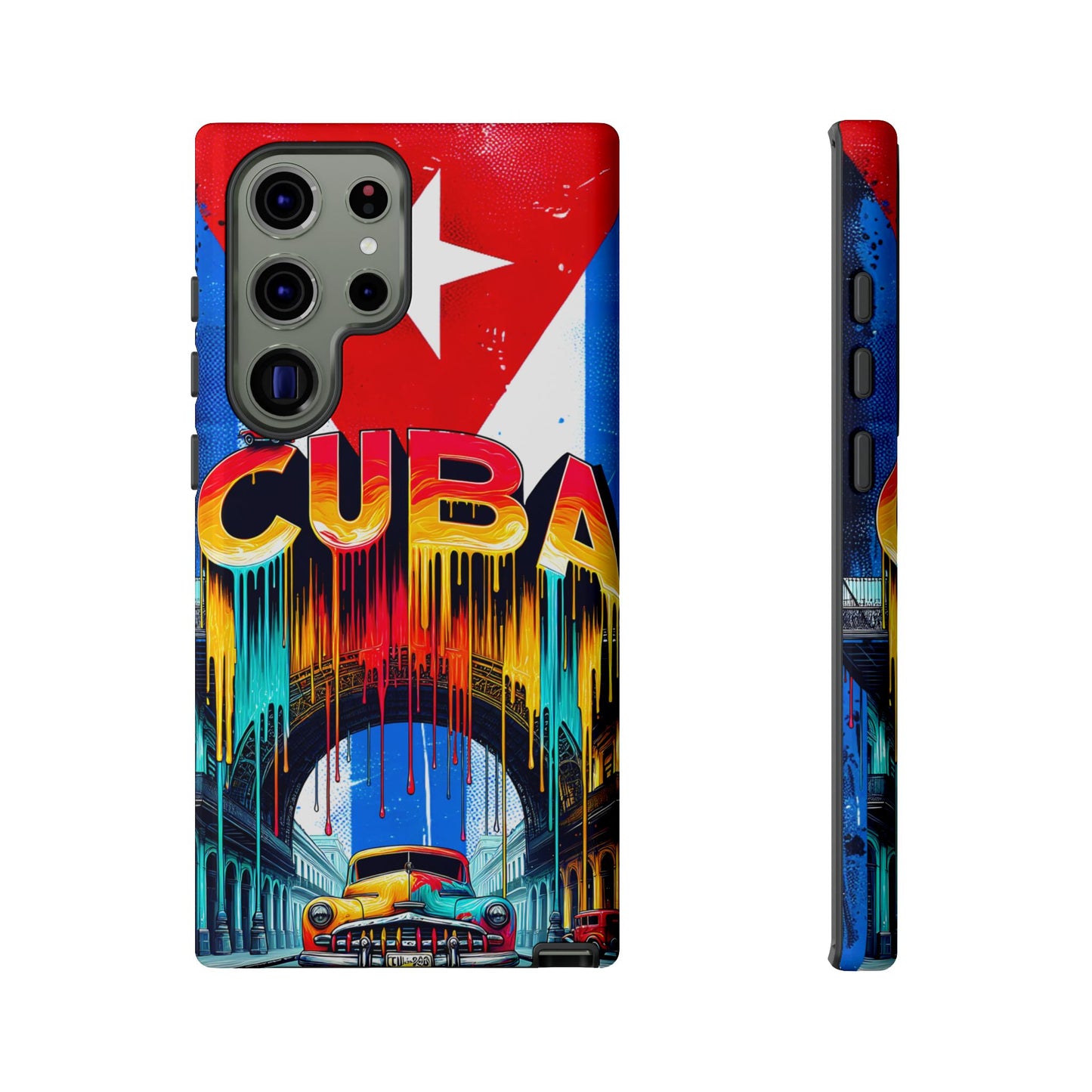 FUNDAS PARA TELEFONOS SAMSUNG, IPHONE, CON BANDERA DE CUBA COLORES BRILLANTES