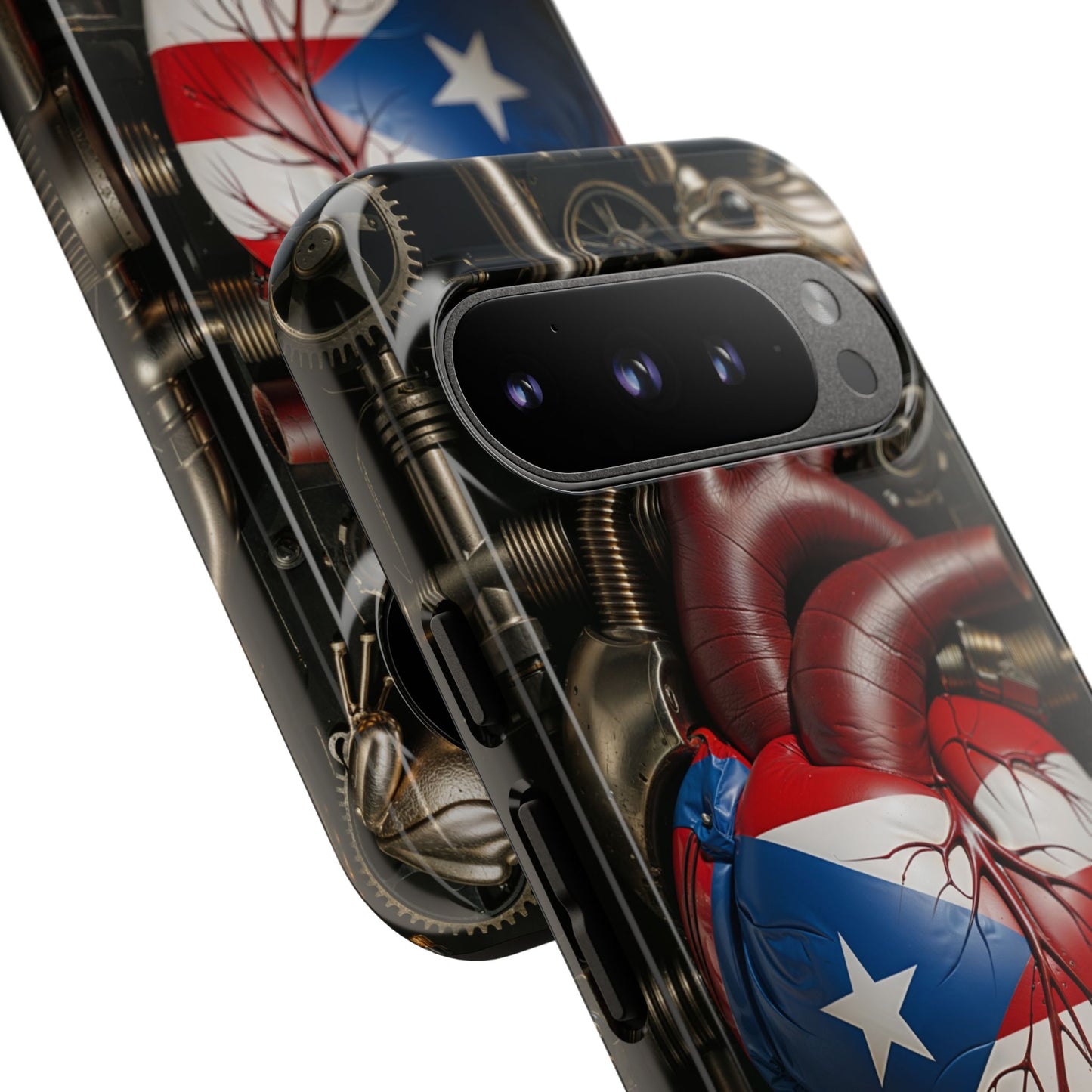 Artistic Phone Case CORAZON DE PUERTO RICO, Tough Cases for Music Lovers, Unique Accessories for Gifts, Heart and Puerto Rican Pride, Stylish Phone Covers