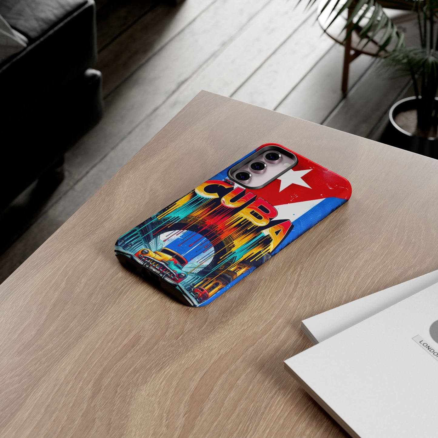 FUNDAS PARA TELEFONOS SAMSUNG, IPHONE, CON BANDERA DE CUBA COLORES BRILLANTES