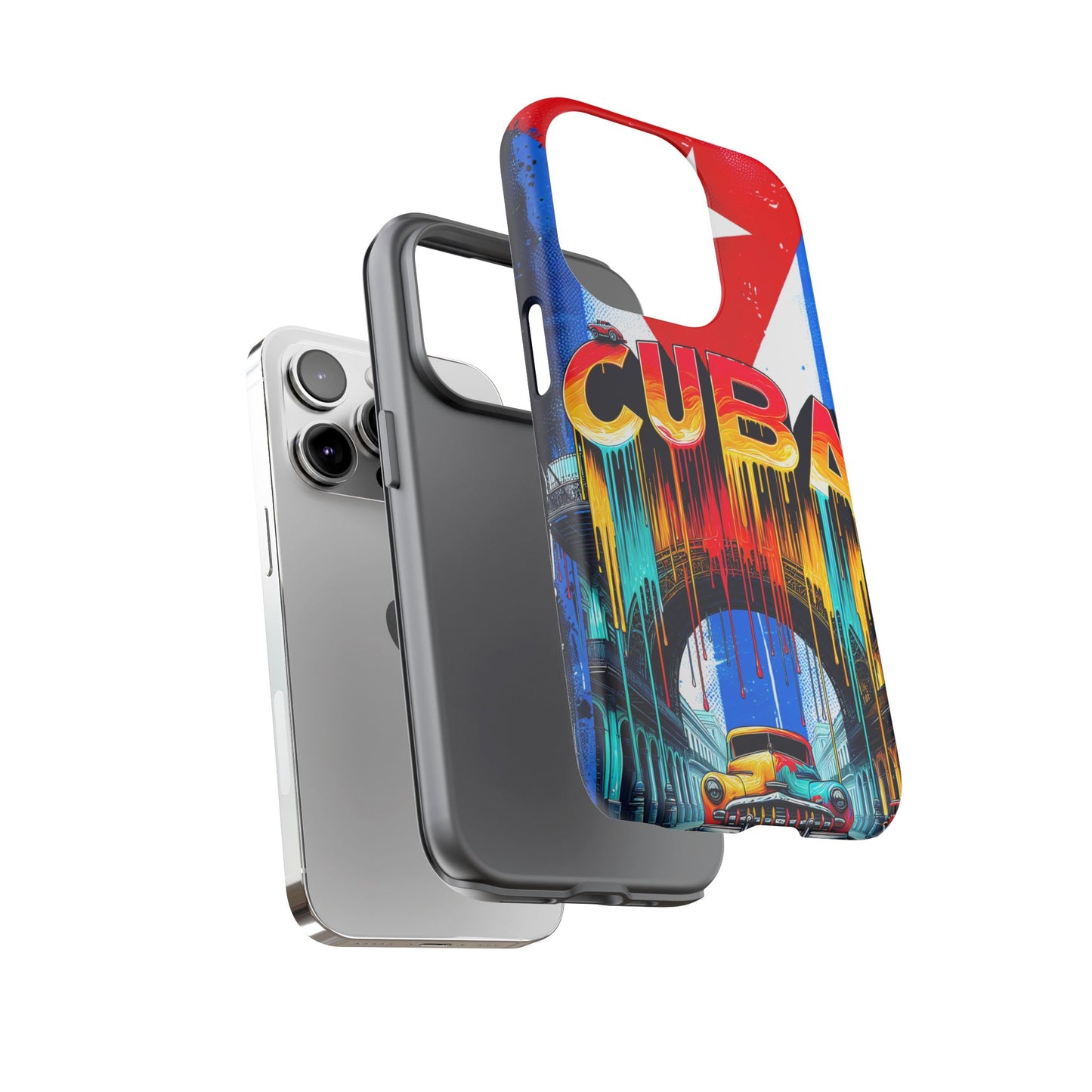 FUNDAS PARA TELEFONOS SAMSUNG, IPHONE, CON BANDERA DE CUBA COLORES BRILLANTES