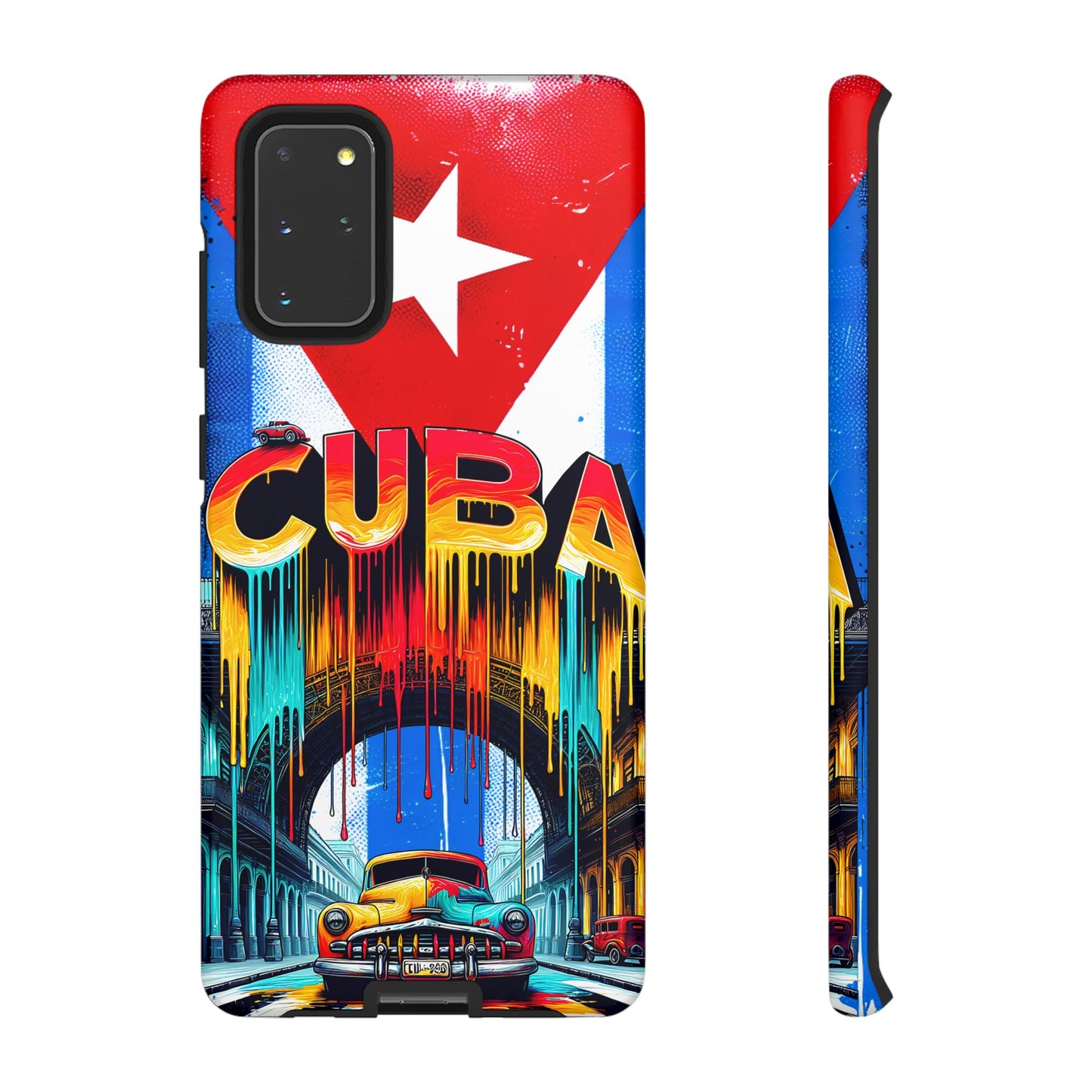 FUNDAS PARA TELEFONOS SAMSUNG, IPHONE, CON BANDERA DE CUBA COLORES BRILLANTES