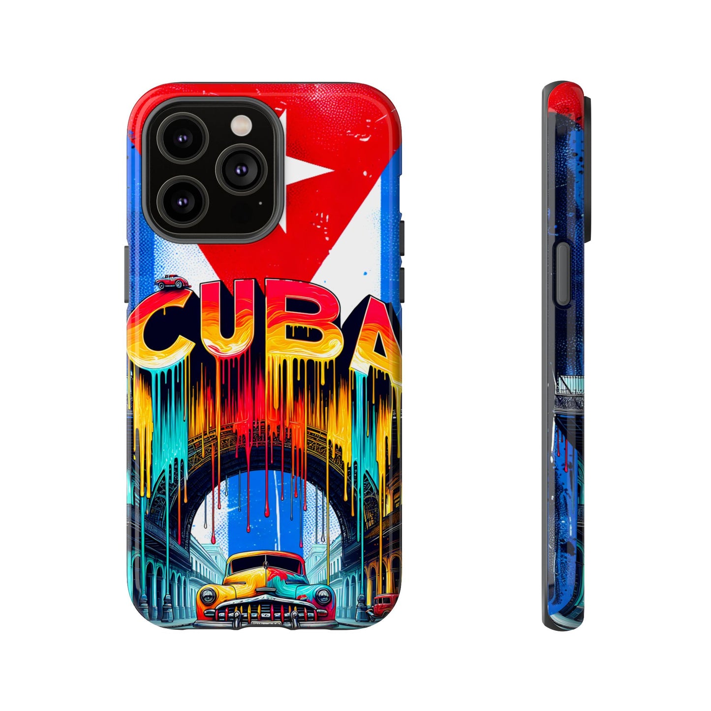 FUNDAS PARA TELEFONOS SAMSUNG, IPHONE, CON BANDERA DE CUBA COLORES BRILLANTES