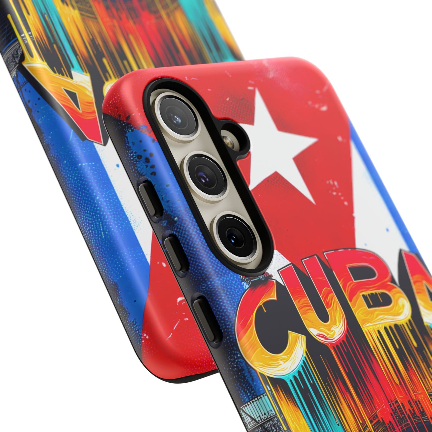 FUNDAS PARA TELEFONOS SAMSUNG, IPHONE, CON BANDERA DE CUBA COLORES BRILLANTES