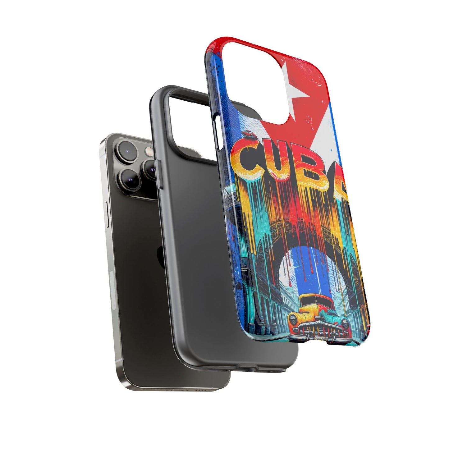 FUNDAS PARA TELEFONOS SAMSUNG, IPHONE, CON BANDERA DE CUBA COLORES BRILLANTES