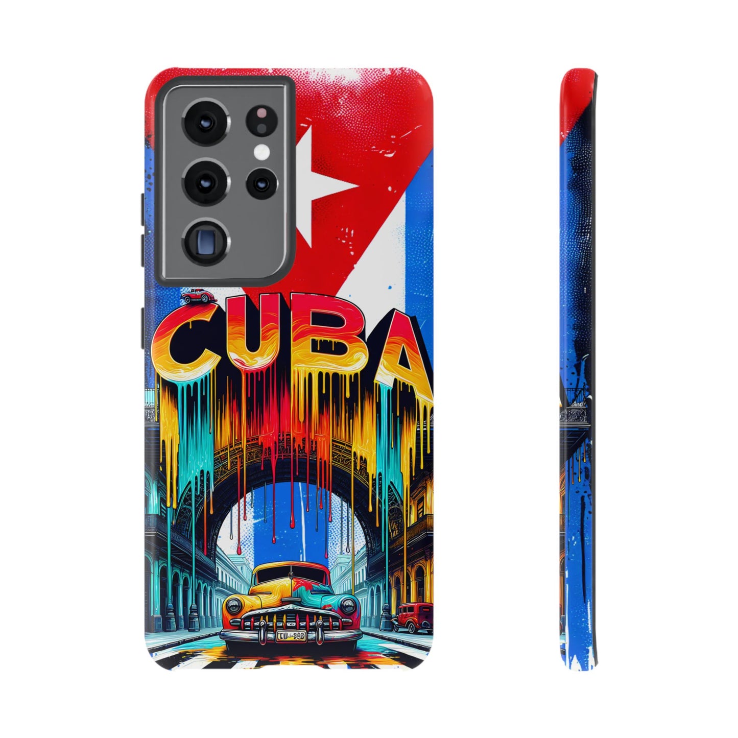 FUNDAS PARA TELEFONOS SAMSUNG, IPHONE, CON BANDERA DE CUBA COLORES BRILLANTES