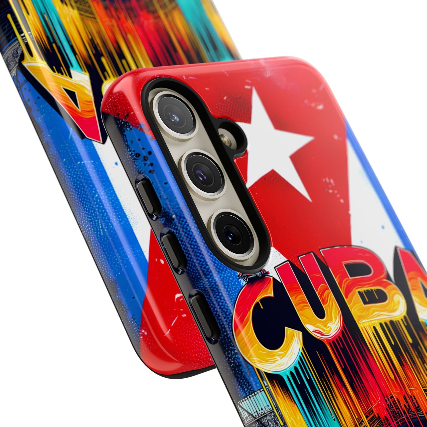 FUNDAS PARA TELEFONOS SAMSUNG, IPHONE, CON BANDERA DE CUBA COLORES BRILLANTES