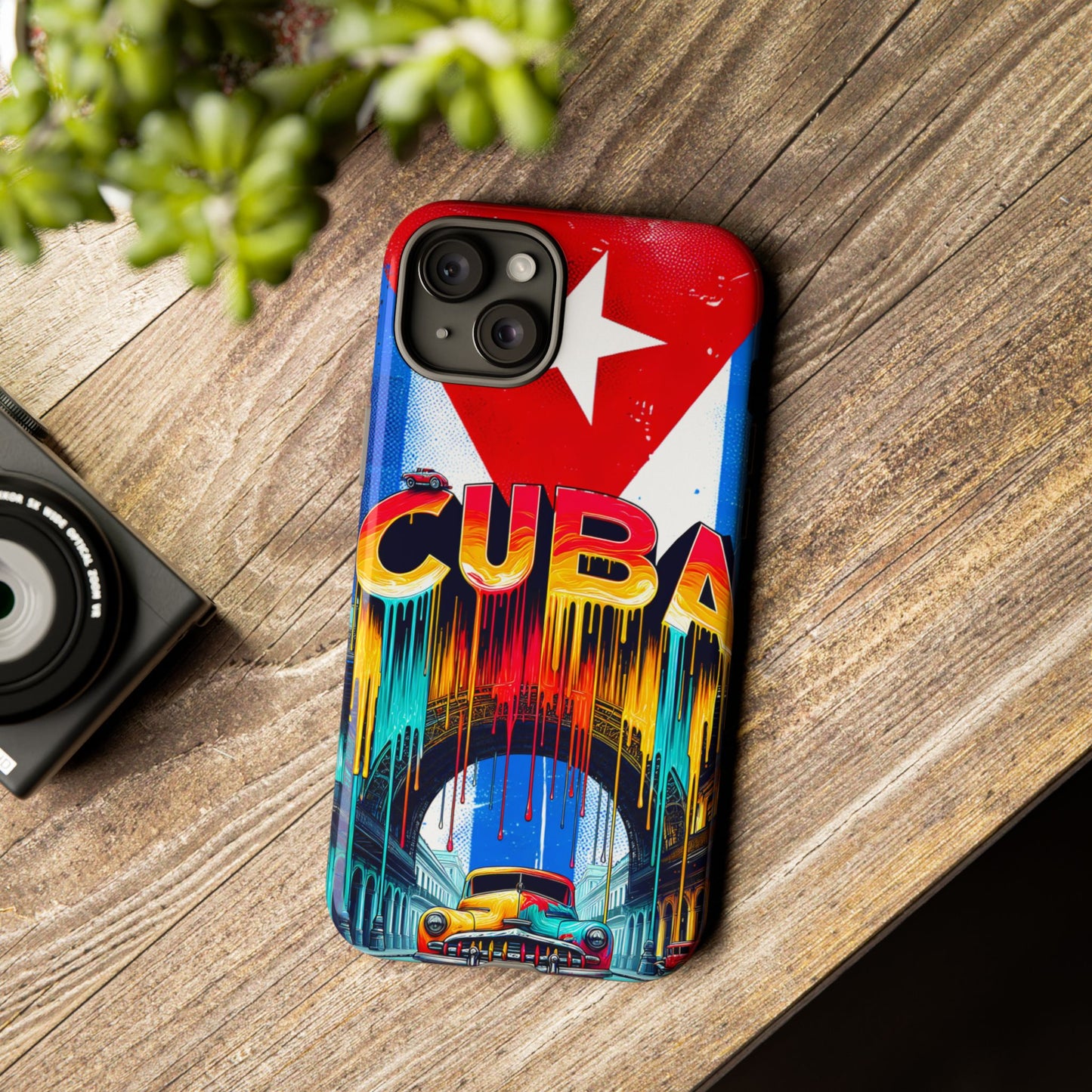 FUNDAS PARA TELEFONOS SAMSUNG, IPHONE, CON BANDERA DE CUBA COLORES BRILLANTES