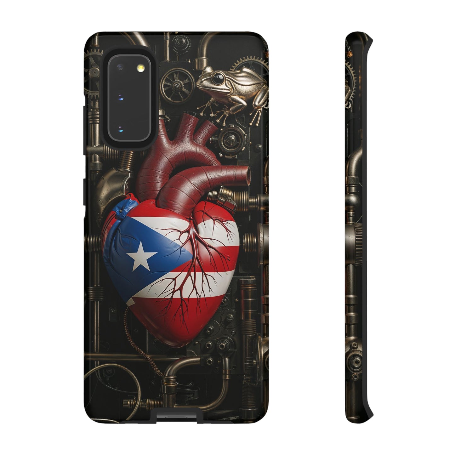 Artistic Phone Case CORAZON DE PUERTO RICO, Tough Cases for Music Lovers, Unique Accessories for Gifts, Heart and Puerto Rican Pride, Stylish Phone Covers