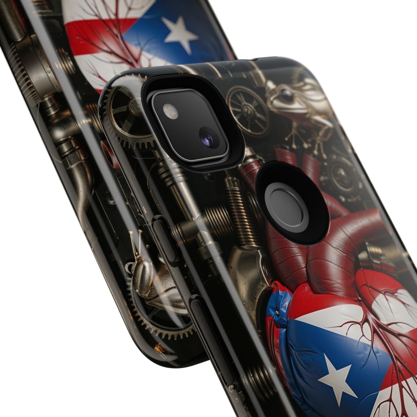 Artistic Phone Case CORAZON DE PUERTO RICO, Tough Cases for Music Lovers, Unique Accessories for Gifts, Heart and Puerto Rican Pride, Stylish Phone Covers