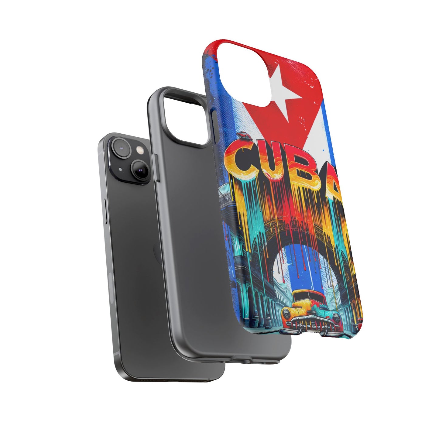 FUNDAS PARA TELEFONOS SAMSUNG, IPHONE, CON BANDERA DE CUBA COLORES BRILLANTES