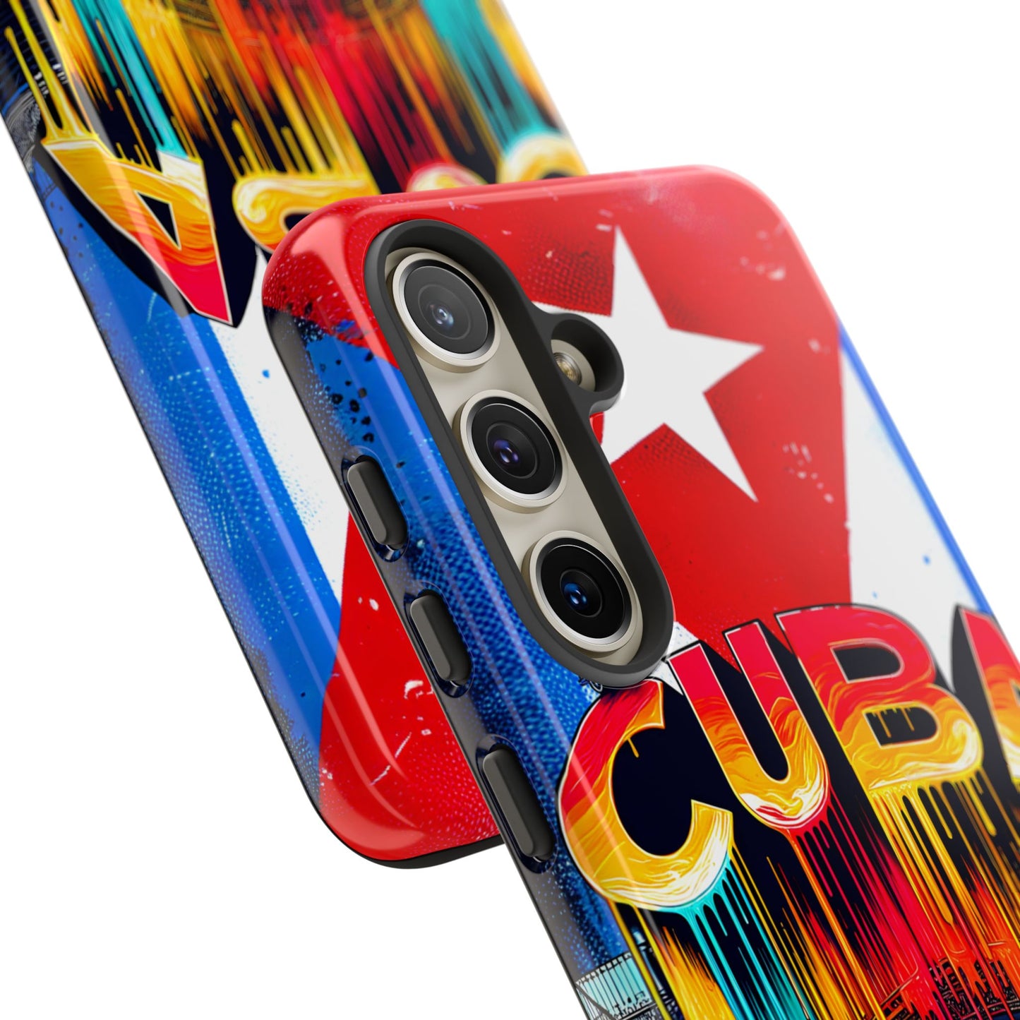 FUNDAS PARA TELEFONOS SAMSUNG, IPHONE, CON BANDERA DE CUBA COLORES BRILLANTES