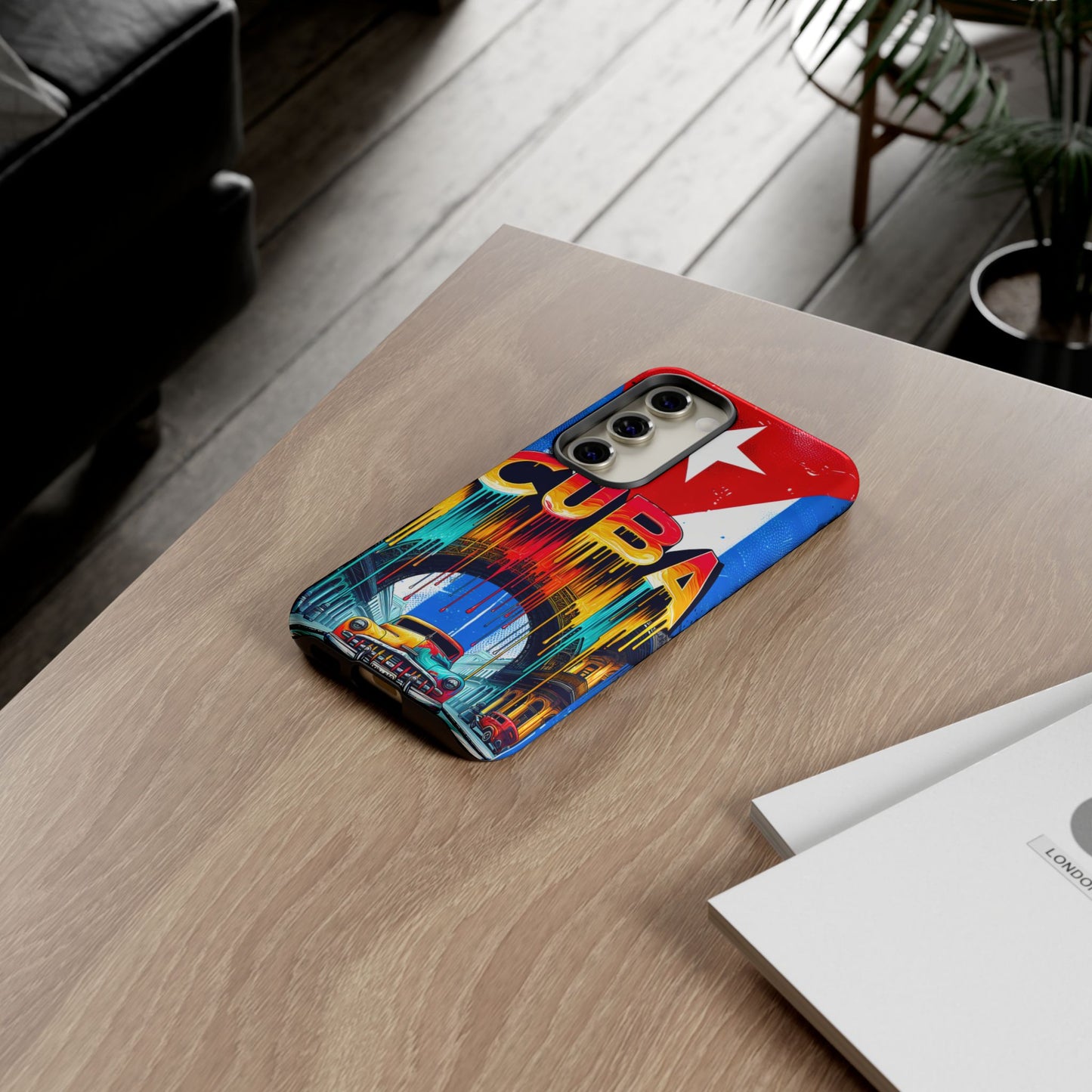FUNDAS PARA TELEFONOS SAMSUNG, IPHONE, CON BANDERA DE CUBA COLORES BRILLANTES