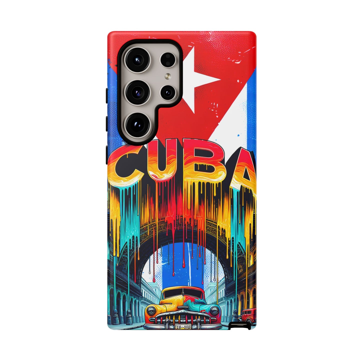 FUNDAS PARA TELEFONOS SAMSUNG, IPHONE, CON BANDERA DE CUBA COLORES BRILLANTES