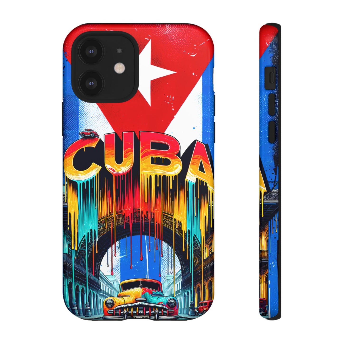 FUNDAS PARA TELEFONOS SAMSUNG, IPHONE, CON BANDERA DE CUBA COLORES BRILLANTES