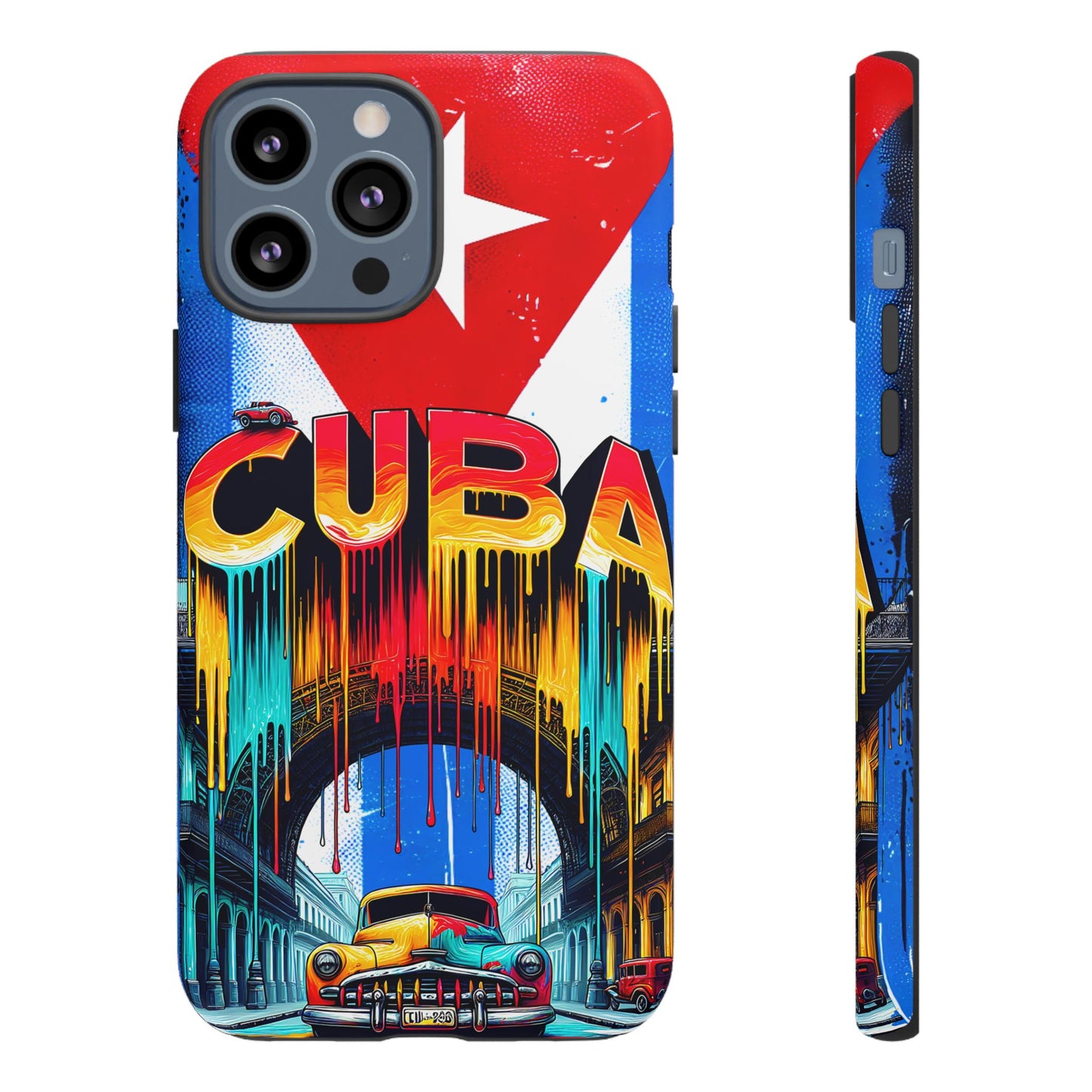 FUNDAS PARA TELEFONOS SAMSUNG, IPHONE, CON BANDERA DE CUBA COLORES BRILLANTES