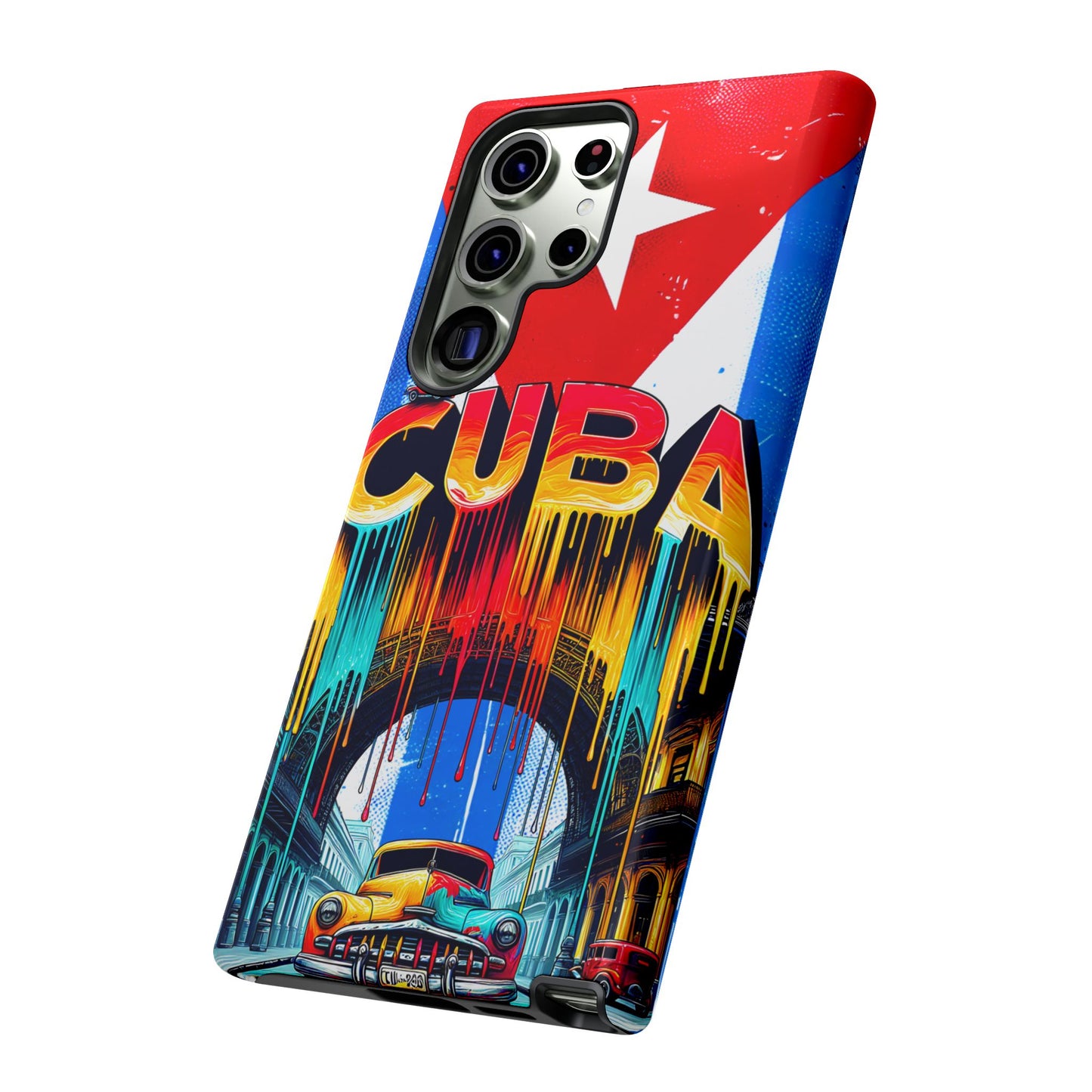 FUNDAS PARA TELEFONOS SAMSUNG, IPHONE, CON BANDERA DE CUBA COLORES BRILLANTES