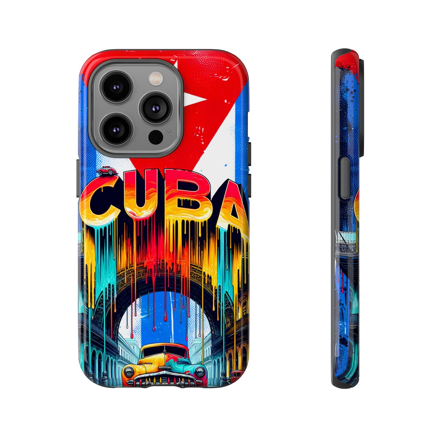 FUNDAS PARA TELEFONOS SAMSUNG, IPHONE, CON BANDERA DE CUBA COLORES BRILLANTES