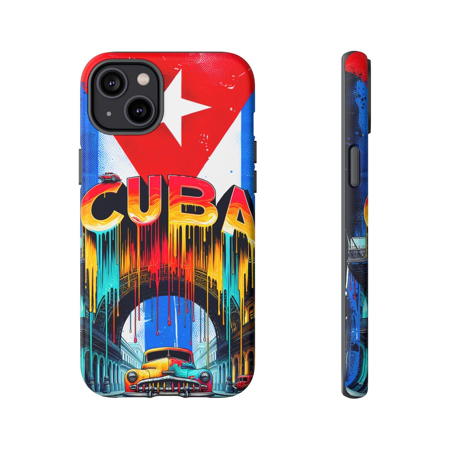 FUNDAS PARA TELEFONOS SAMSUNG, IPHONE, CON BANDERA DE CUBA COLORES BRILLANTES